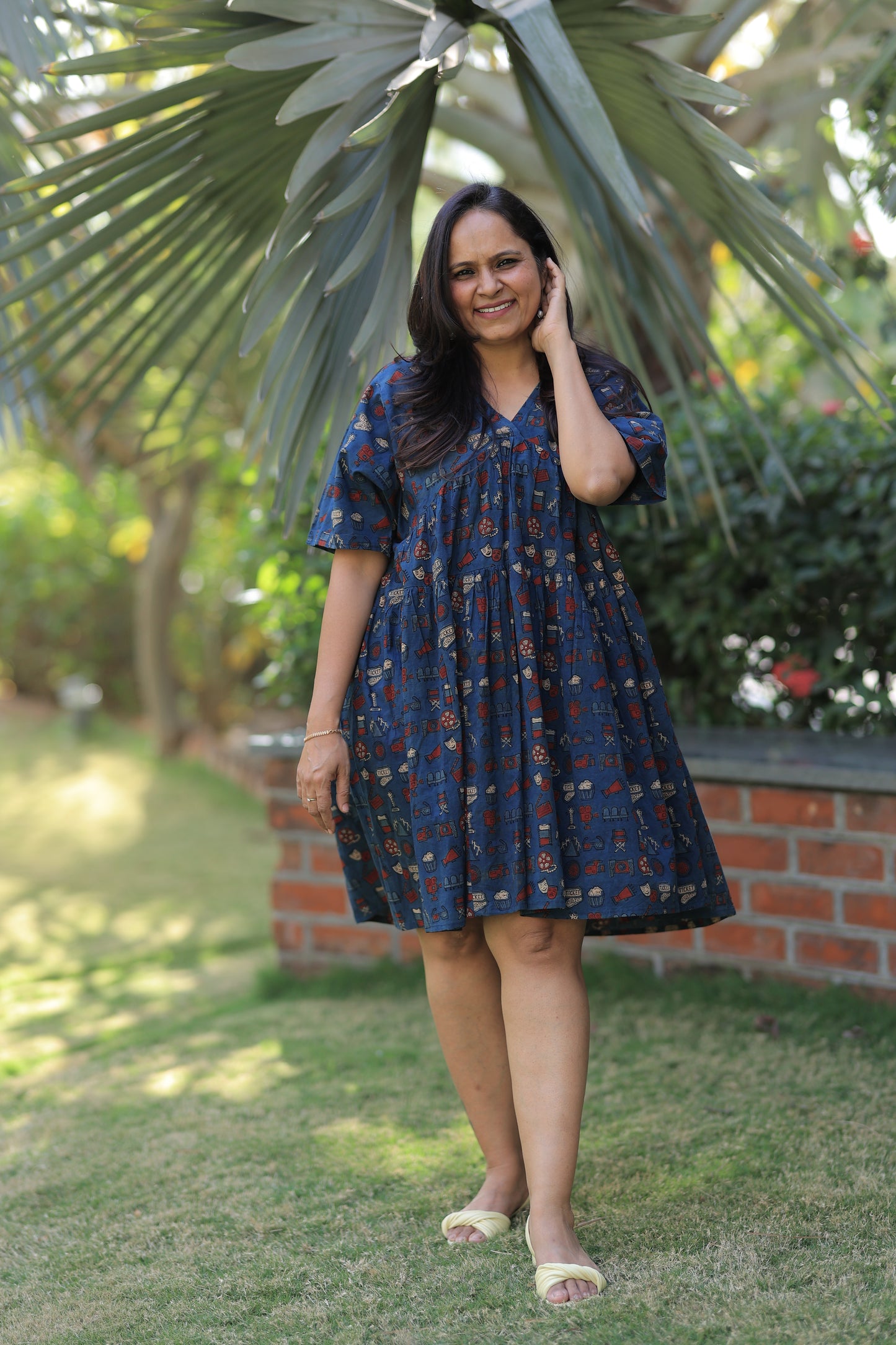 Cinema Blog Summer Dress - Indigo