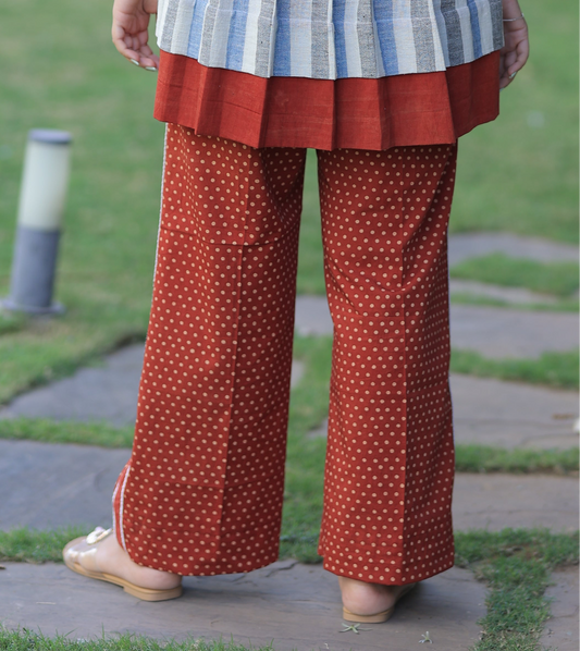 Bottom - Black Indigo Kala Cotton Striped Co-ord Set