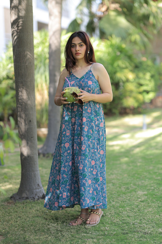 Travel Blog Beach Maxi Dress - Till