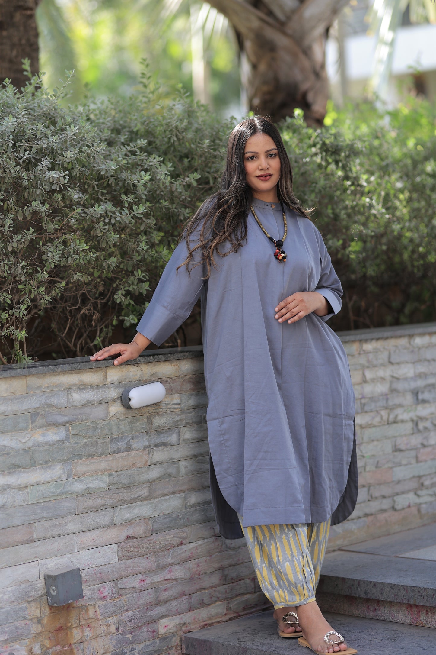 Cool Grey Any-Fit Kurta Shirt