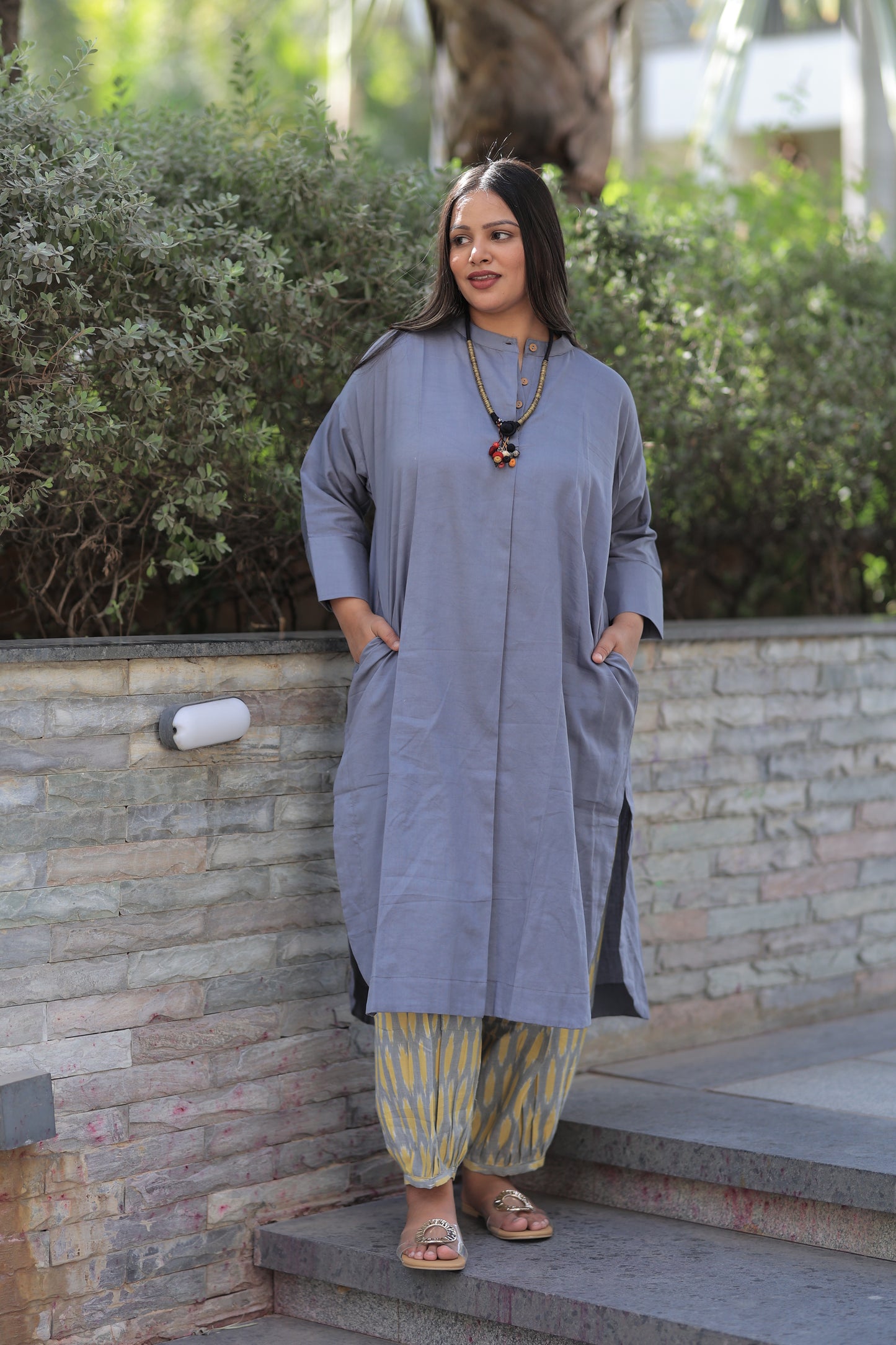Cool Grey Any-Fit Kurta Shirt