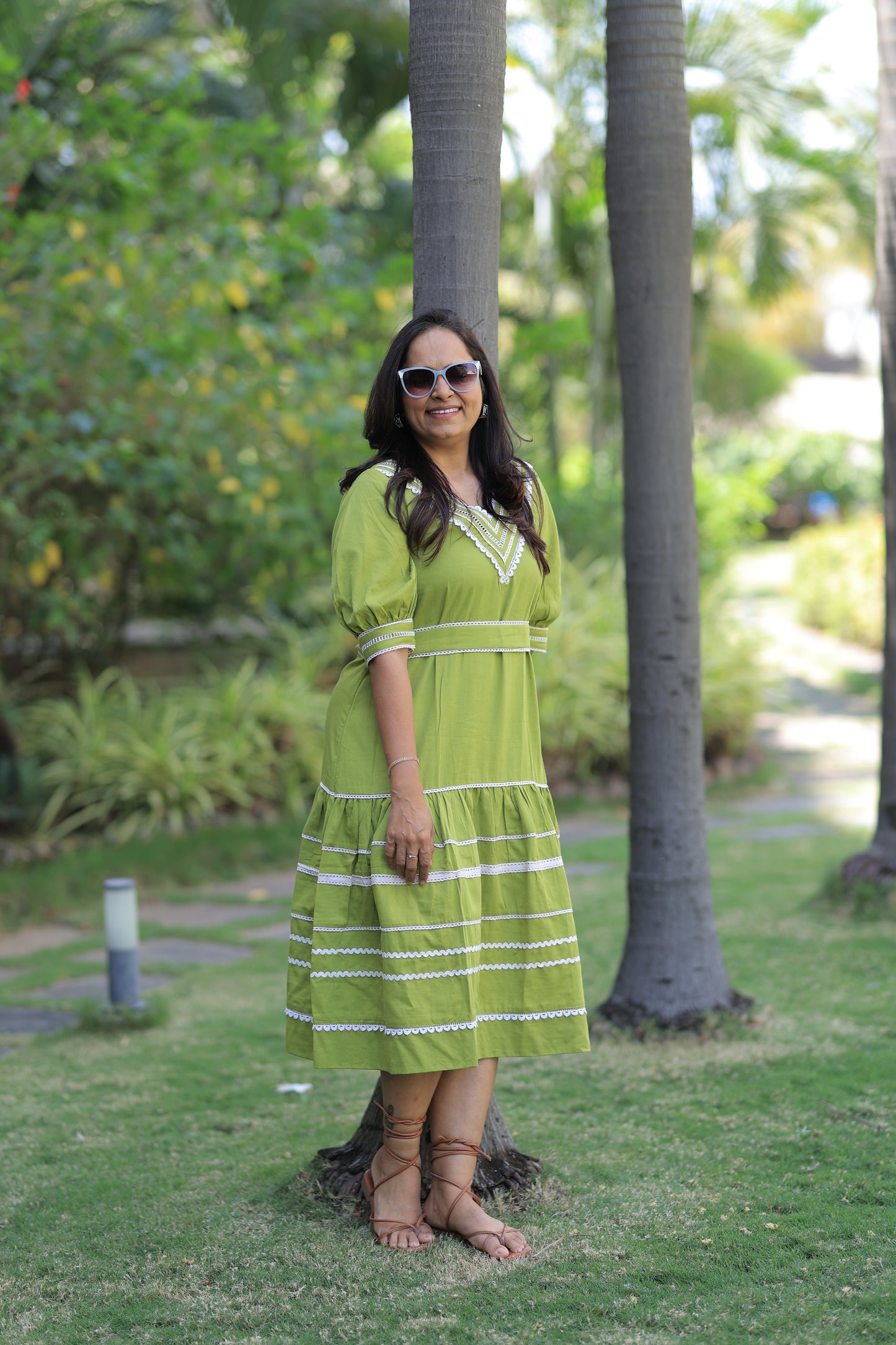 Crochet Lace Midi Summer Dress