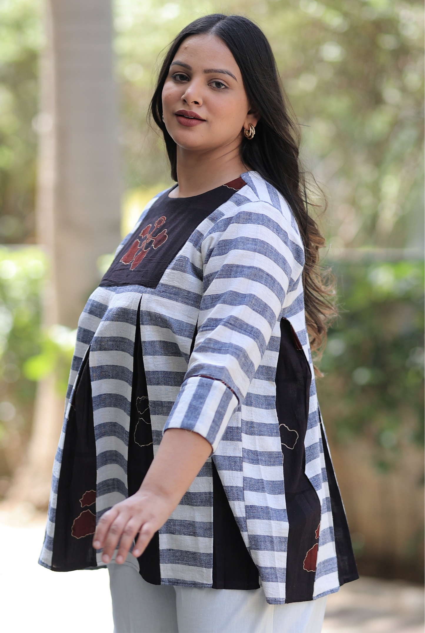 Top - Rustic Black Kusum Kala Cotton Co-ord Set