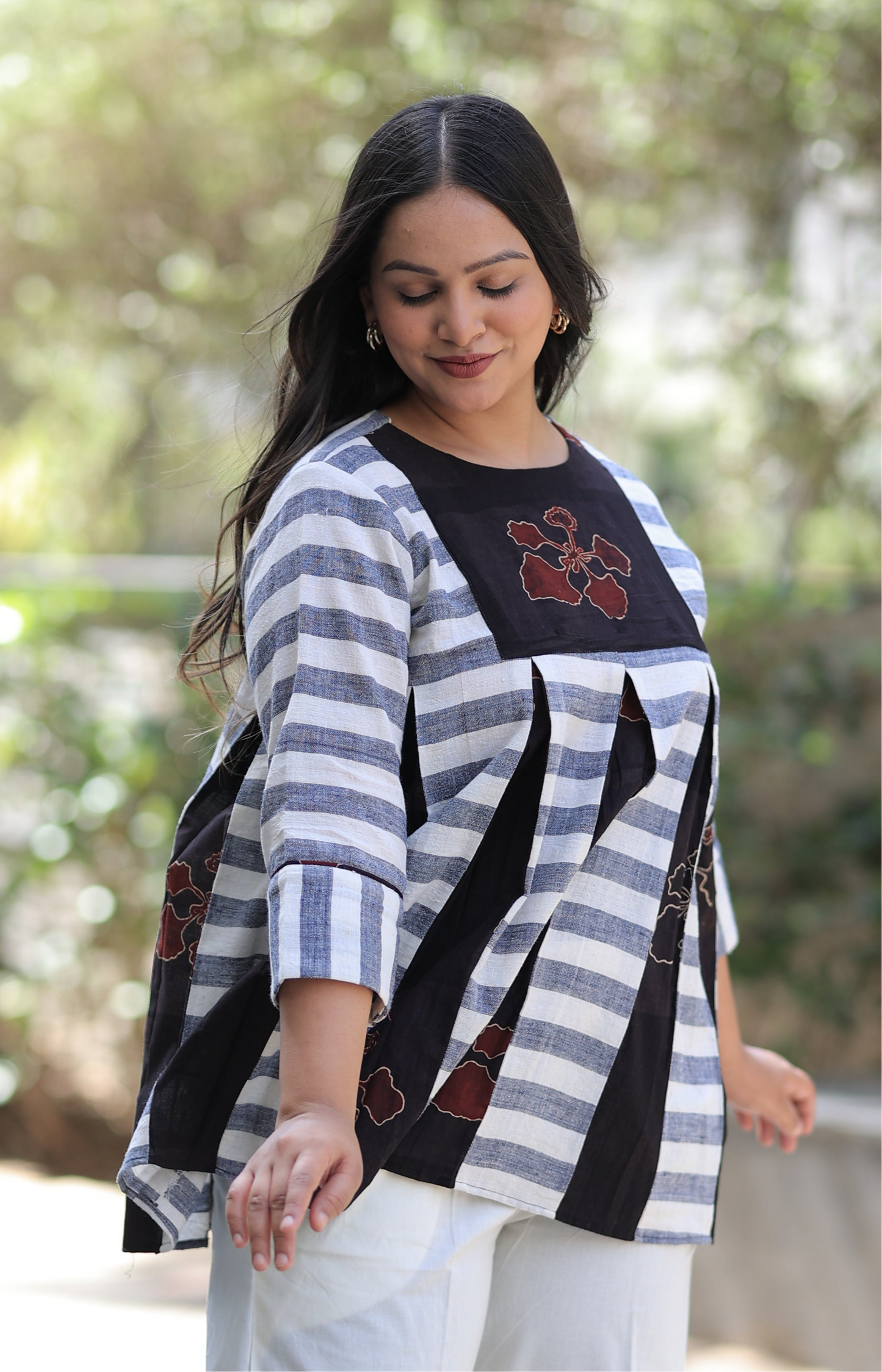 Top - Rustic Black Kusum Kala Cotton Co-ord Set