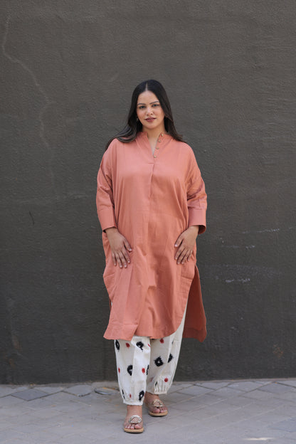 Nude Pink Any-Fit Kurta Shirt
