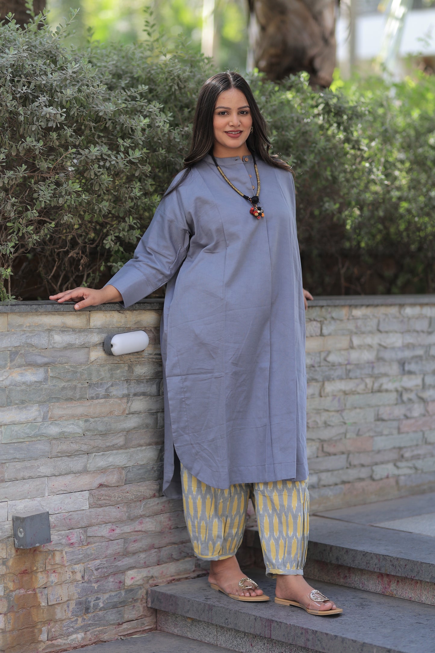 Cool Grey Any-Fit Kurta Shirt