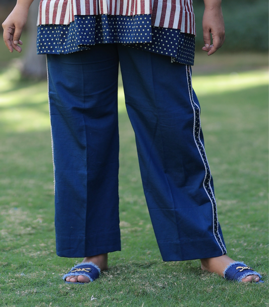 Bottom - Madder Kala Cotton striped Co-ord Set