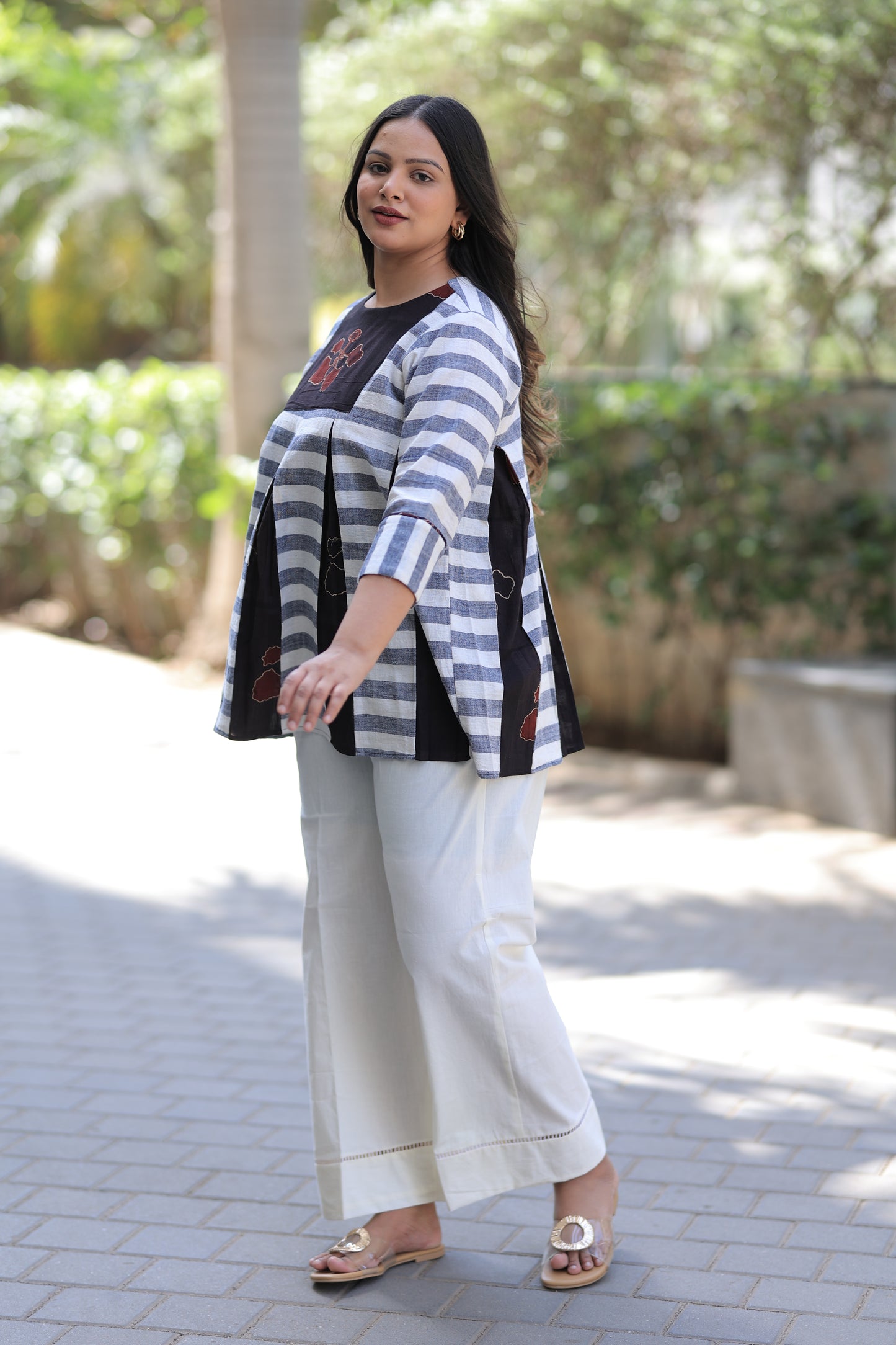 Rustic Black Kusum Kala Cotton Co-ord Set