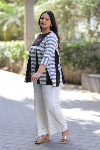 Rustic Black Kusum Kala Cotton Co-ord Set