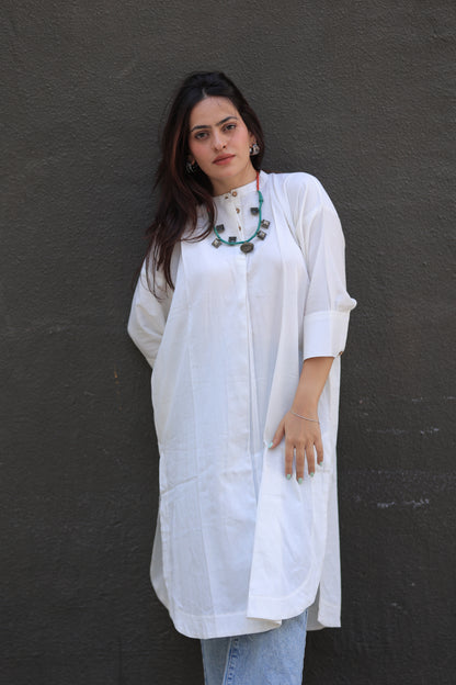 White Any-Fit Kurta shirt