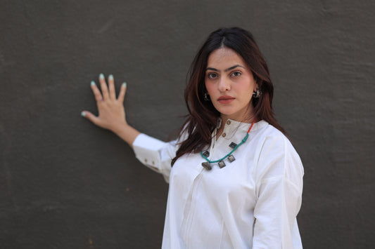 White Any-Fit Kurta shirt