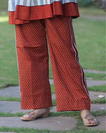 Bottom - Black Indigo Kala Cotton Striped Co-ord Set